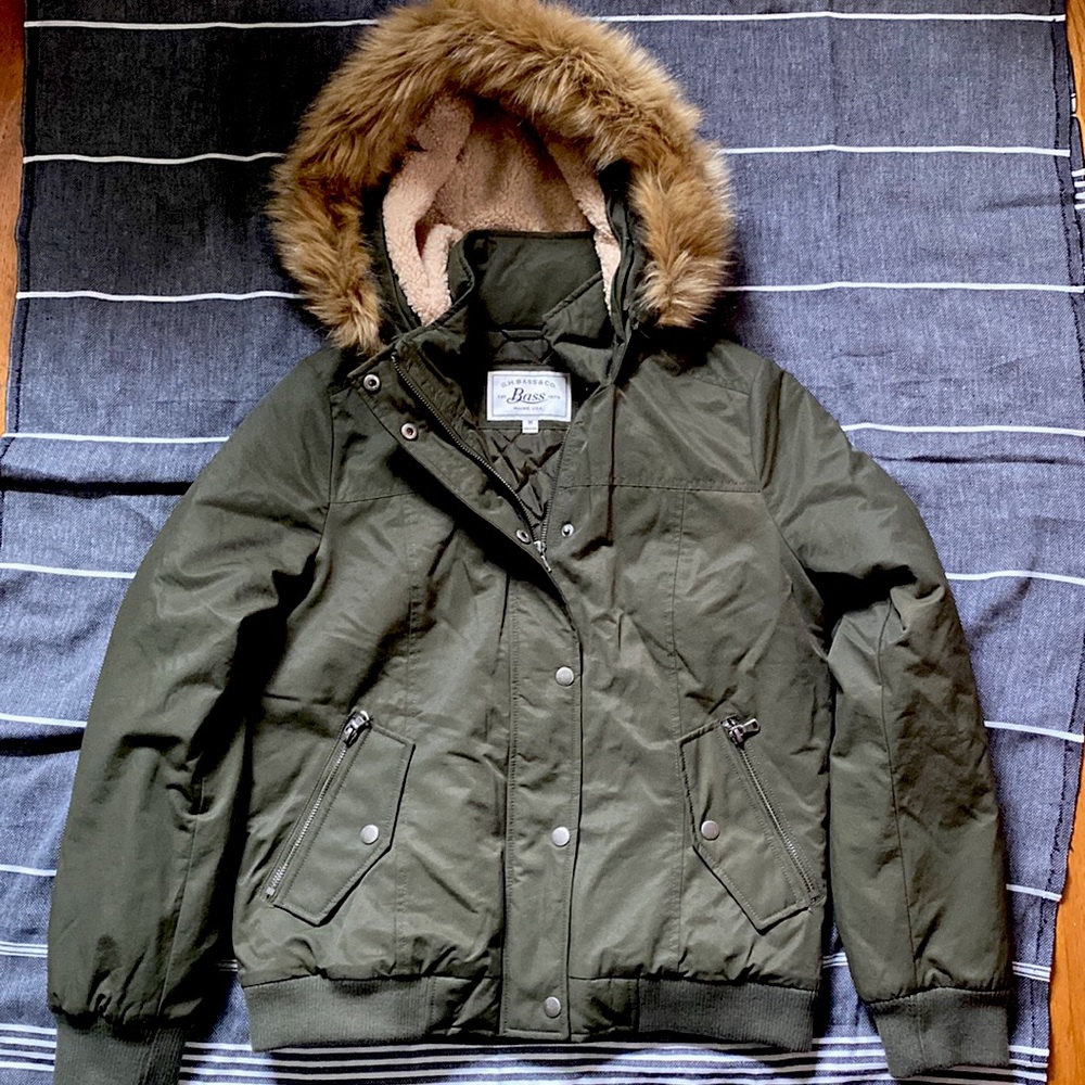 Faux Fur Hooded Jacket